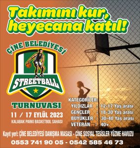 Çine’de Streetball Turnuva Heyecanı Yaşanacak