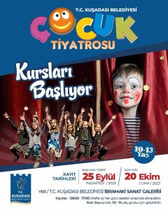Kuşadası Belediye Tiyatrosundan Küçük Çocukların Eğitimine Destek