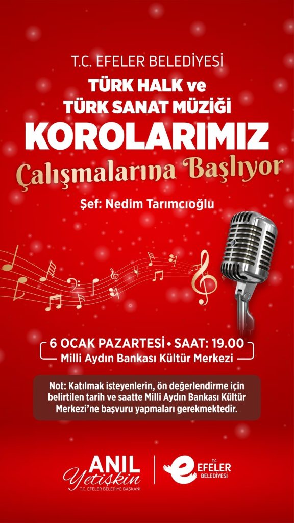 BAŞKAN YETİŞKİN’DEN SESİNİ SANATLA BULUŞTURMAK İSTEYENLERE MÜJDE