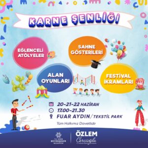 BAŞKAN ÇERÇİOĞLU’NDAN ÖĞRENCİLERE TATİL HEDİYESİ:KARNE ŞENLİĞİ BAŞLIYOR