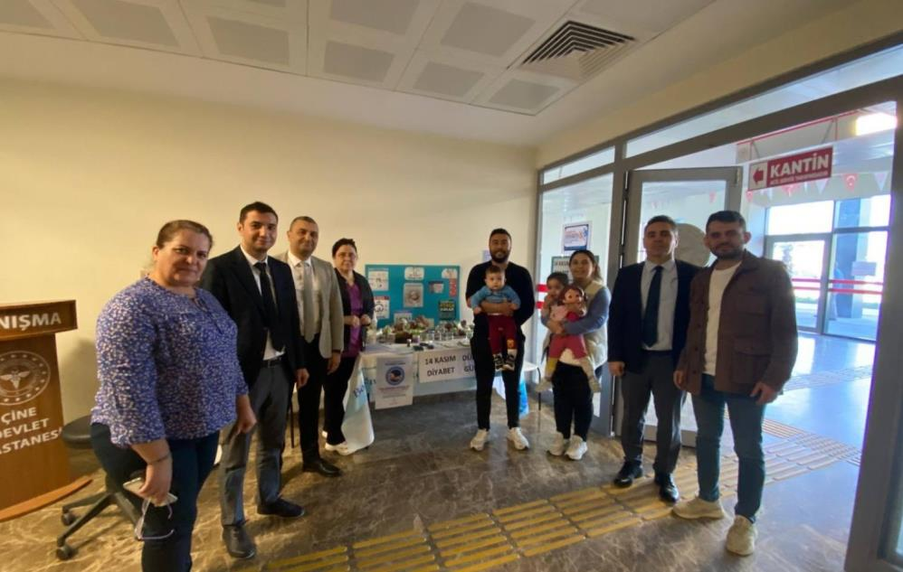 Çine’de diyabet farkındalığı için kan şekeri ölçüldü