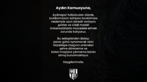 Aydınspor’da isyan büyüdü: Futbolcular şehre dönmeme kararı aldı