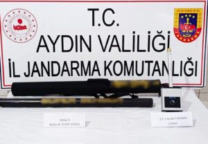 Bozdoğan’da kaçak define arayışı yapan şahıslar suçüstü yakalandı