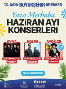 BAŞKAN ÇERÇİOĞLU: YAZA MERHABA KONSERLERİMİZE TÜM VATANDAŞLARIMIZI DAVET EDİYORUM