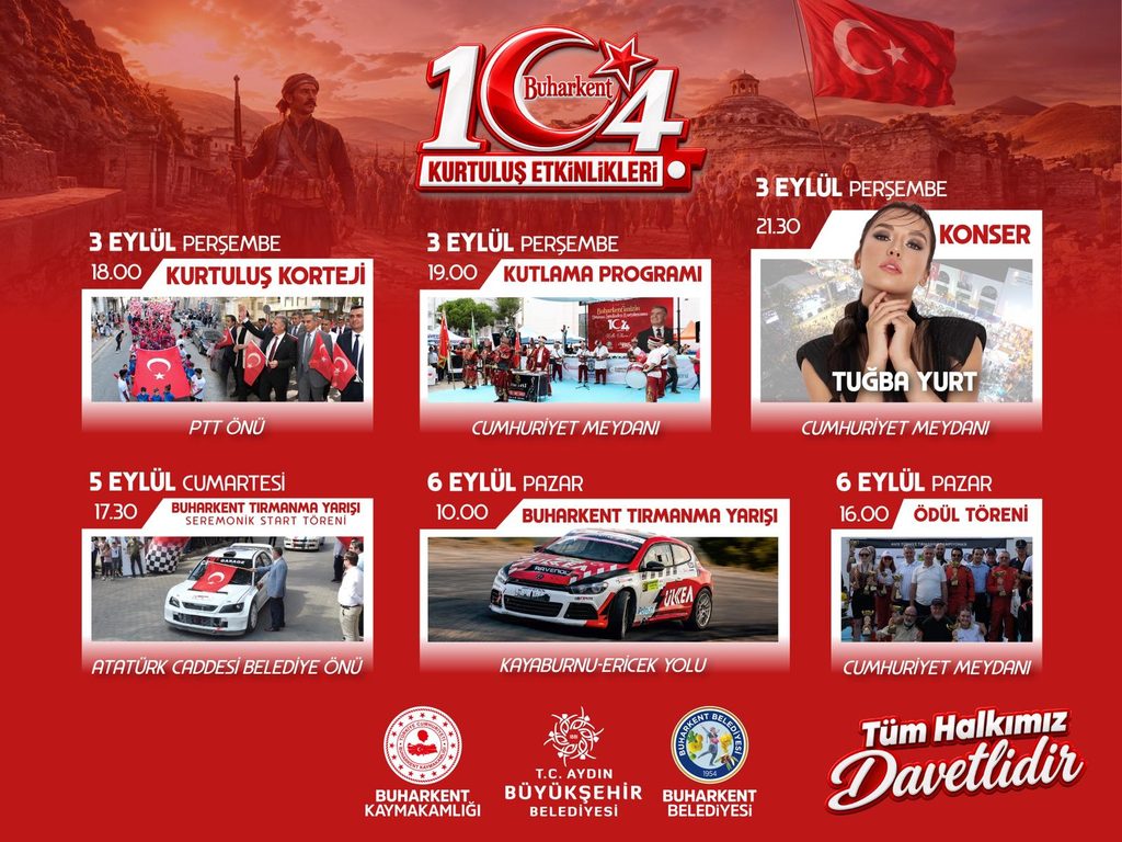 BUHARKENT’TE 104. KURTULUŞ ETKİNLİKLERİ BAŞLIYOR