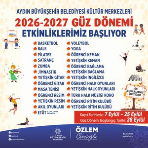 BAŞKAN ÇERÇİOĞLU AYDINLILARI SPOR, SANAT VE EĞİTİMLE BULUŞTURUYOR